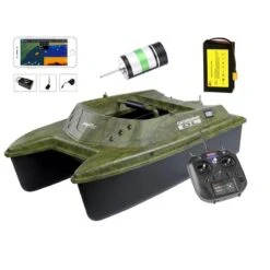 BATEAU AMORCEUR ANATEC CATAMARAN DL OAK + DE-SR07 + LITHIUM + BRUSHLESS + FISHING ROBOT