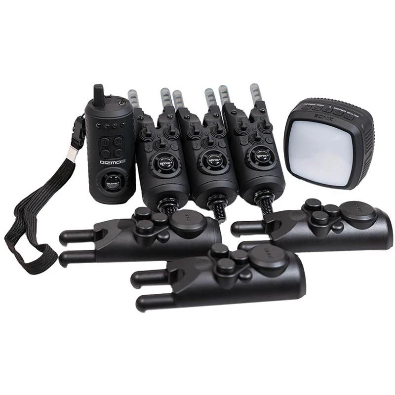 COFFRET DÉTECTEUR DE TOUCHE SONIK GIZMO BITE ALARMS + LAMPE BIVVY 2 COFFRET DÉTECTEUR DE TOUCHE SONIK GIZMO BITE ALARMS + LAMPE BIVVY – Image 2