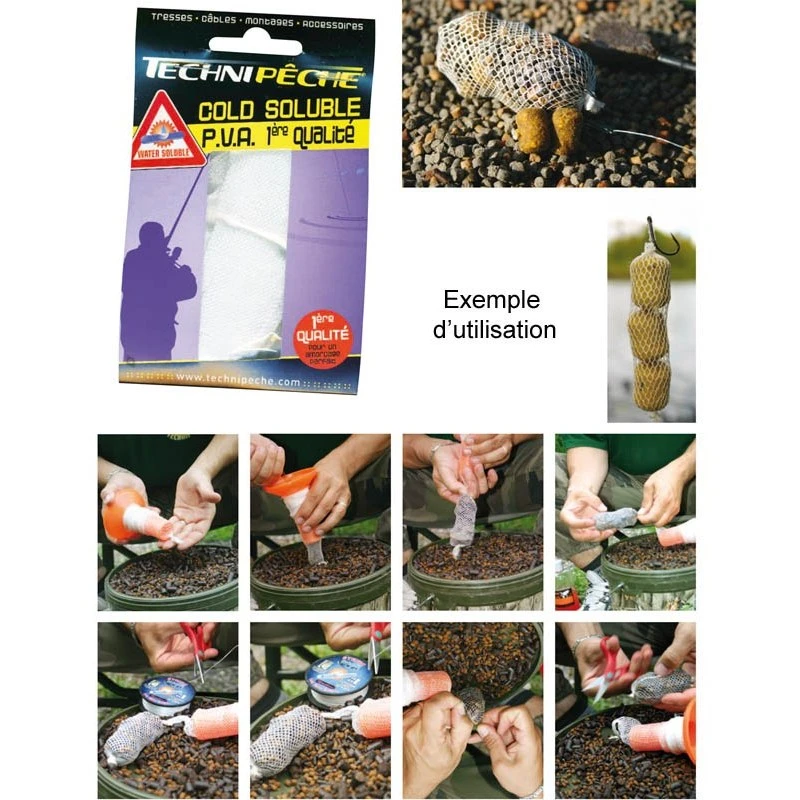 FILET PVA TECHNIPÊCHE COLD WATER - 3M ET 5M 1 FILET PVA TECHNIPÊCHE COLD WATER - 3M ET 5M